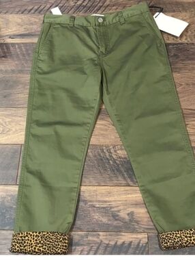 Current and Elliit chinos with leopard cuff